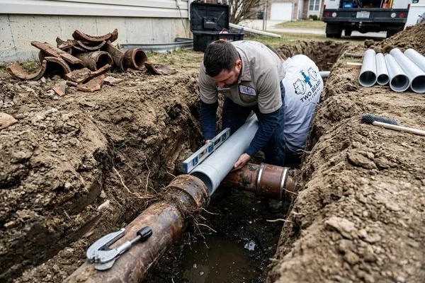 Sewer Line Repair work example 3