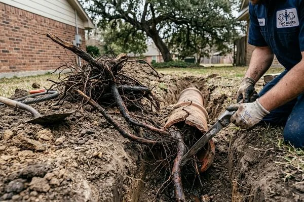 Sewer Line Repair work example 4